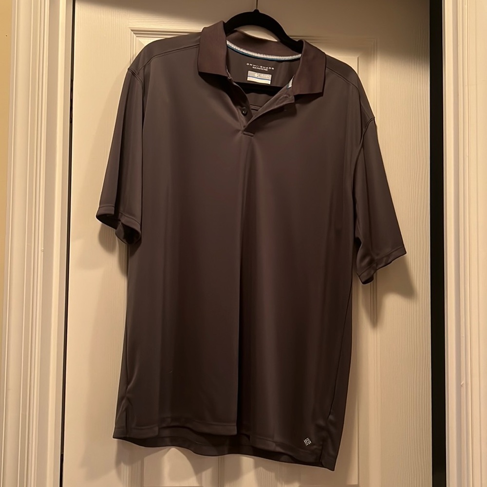 Gray Columbia Omni Shade Polo